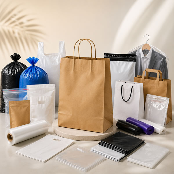 HiterPak kağıt ve özel ambalaj ürün grubu: kraft çanta, karton çanta, kilitli poşet ve kuru temizleme poşeti